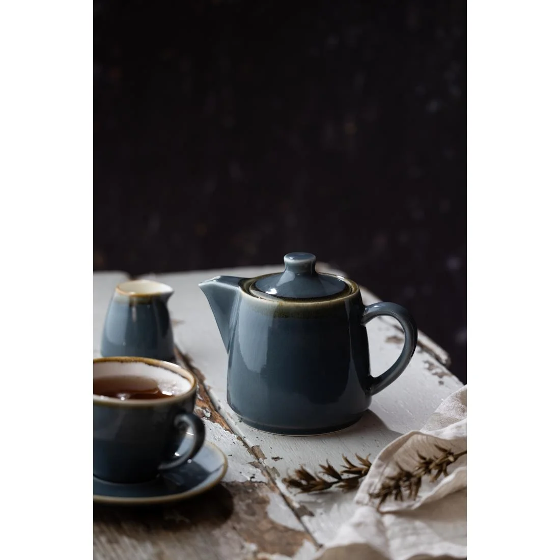 Olympia Kiln Teapots Ocean 650ml (4 Pack) - Image 3