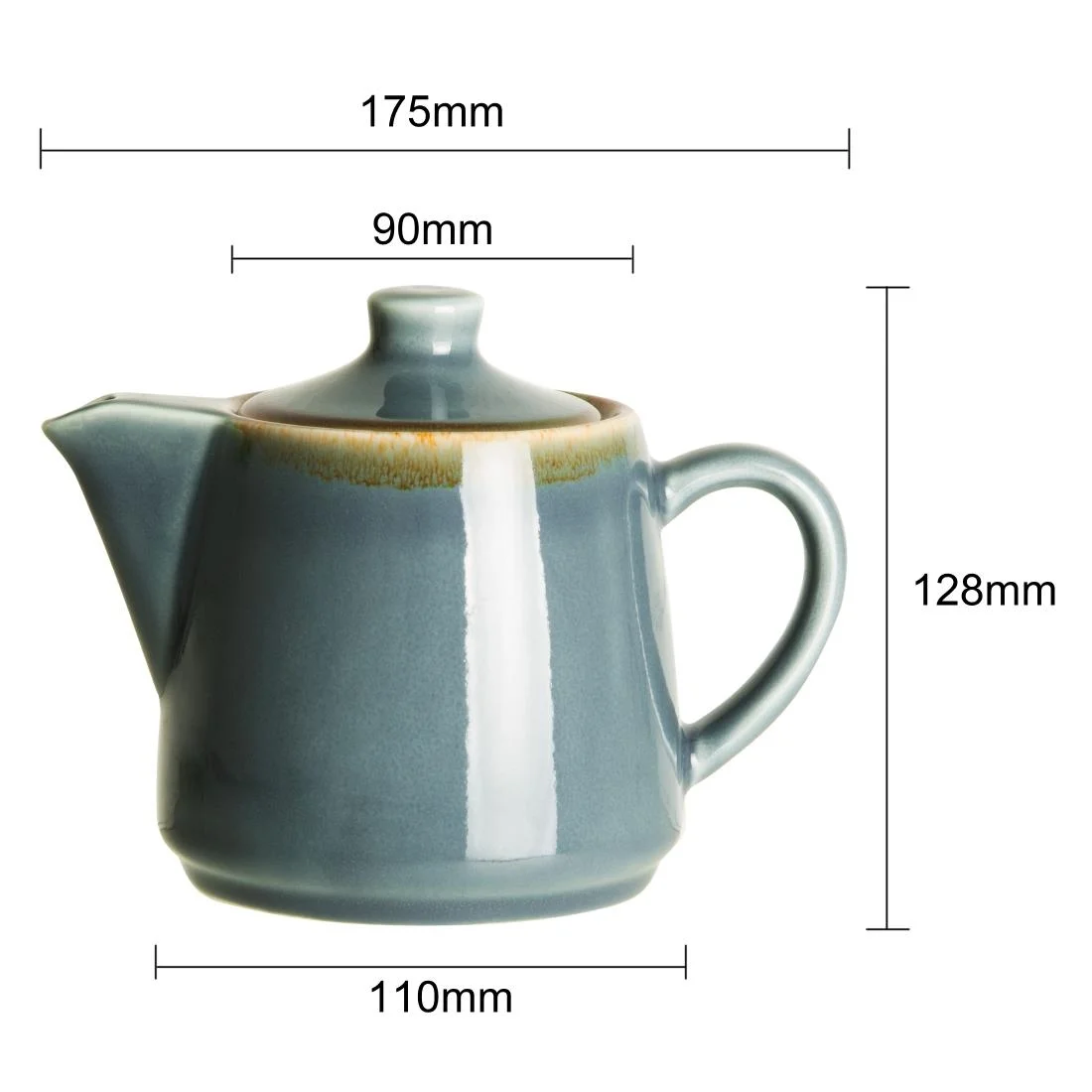 Olympia Kiln Teapots Ocean 650ml (4 Pack) - Image 6