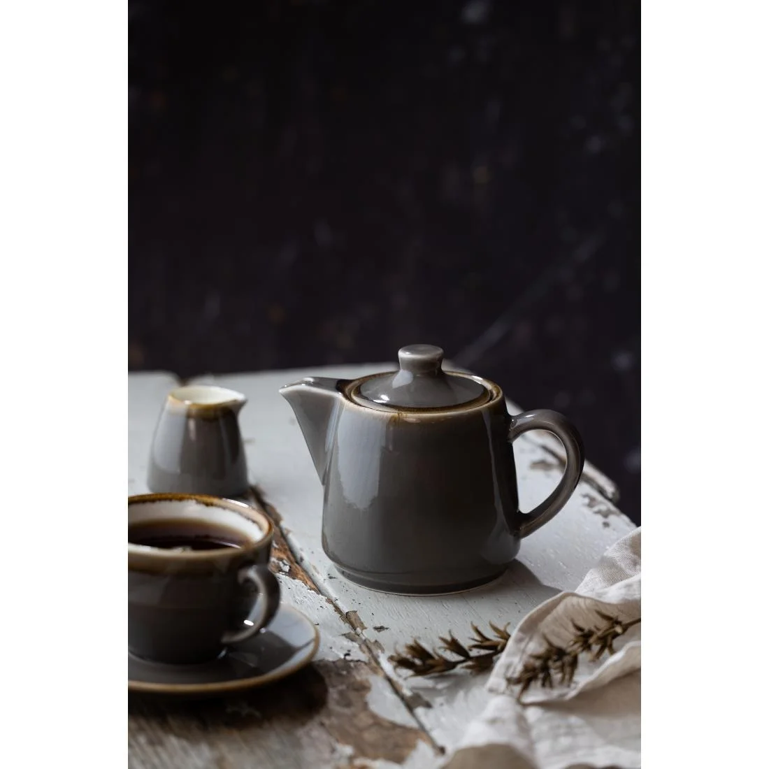 Olympia Kiln Teapots Smoke 650ml (4 Pack) - Image 3