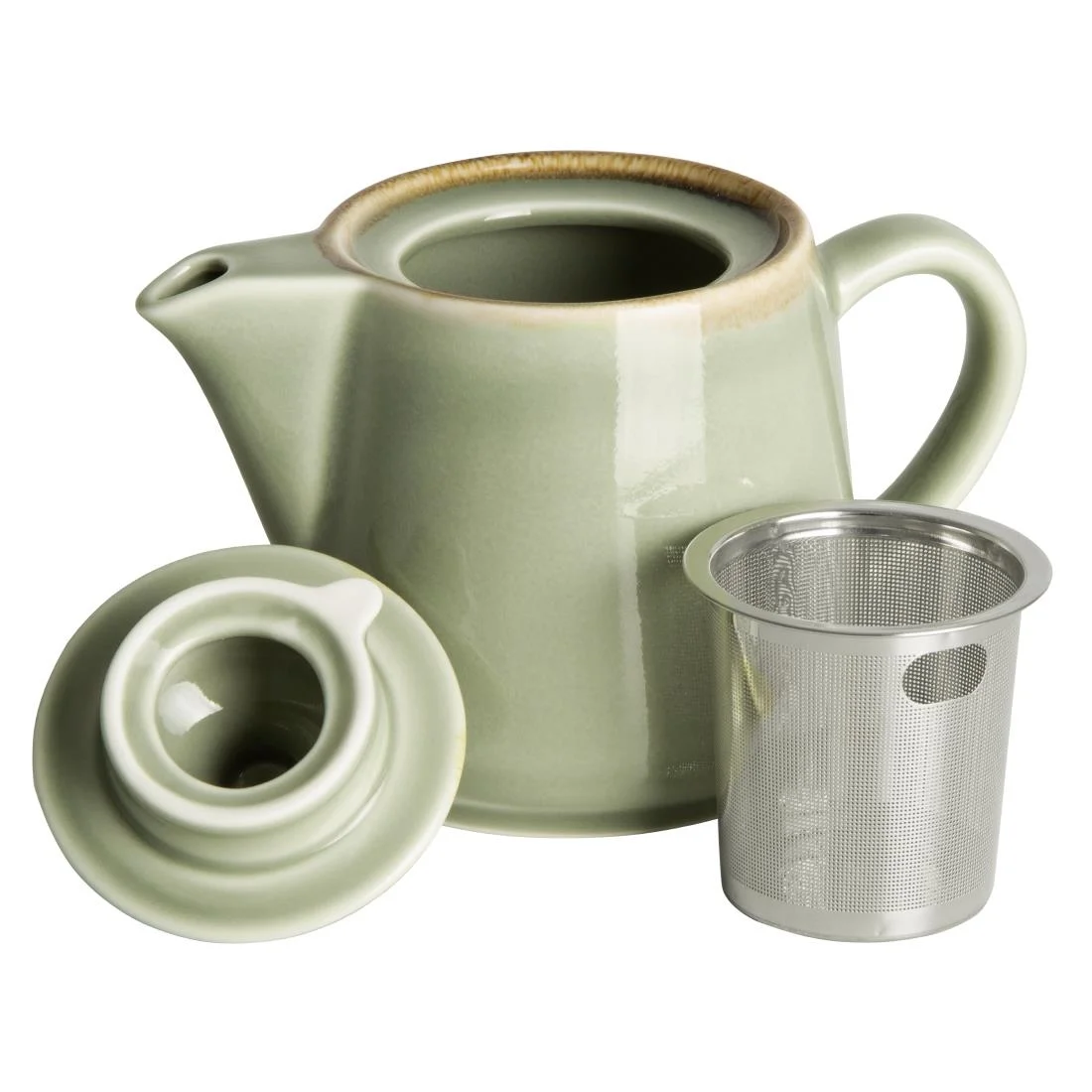 Olympia Kiln Teapots Moss 650ml (4 Pack) - Image 4