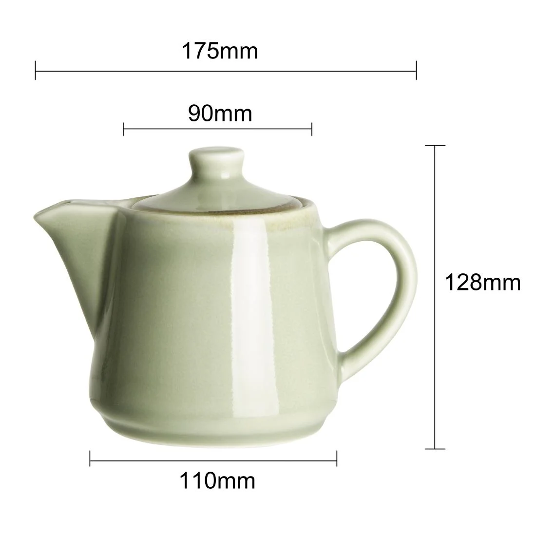 Olympia Kiln Teapots Moss 650ml (4 Pack) - Image 6