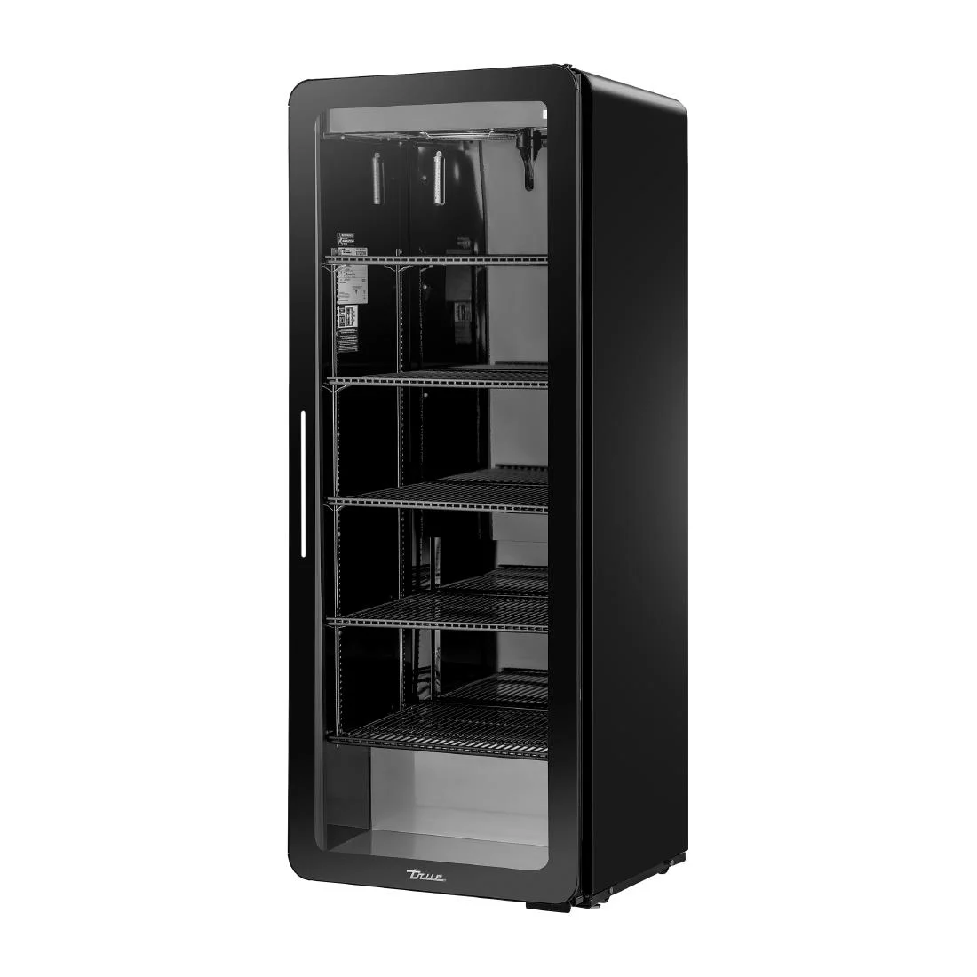 True Contemporary Visual Merchandiser Fridge Single Glass Door - 345Ltr