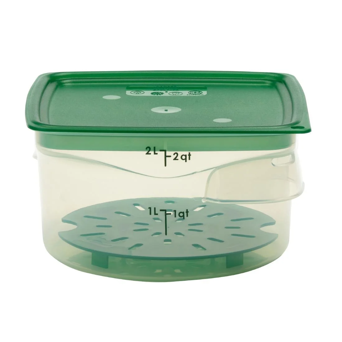 Cambro FreshPro CamRounds Drain Shelf Green - Image 4