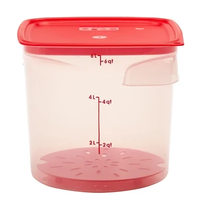 Cambro FreshPro CamRounds Drain Shelf Red - Image 3