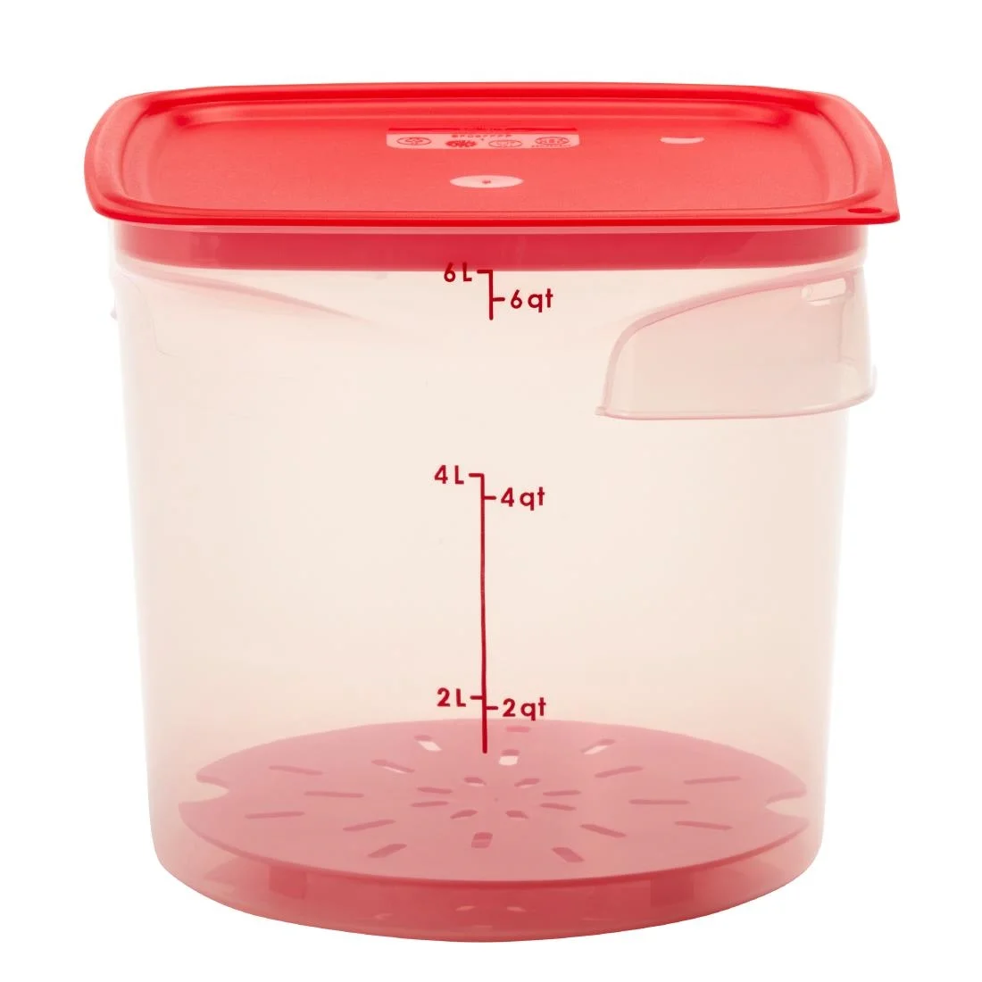 Cambro FreshPro CamRounds Drain Shelf Red - Image 3