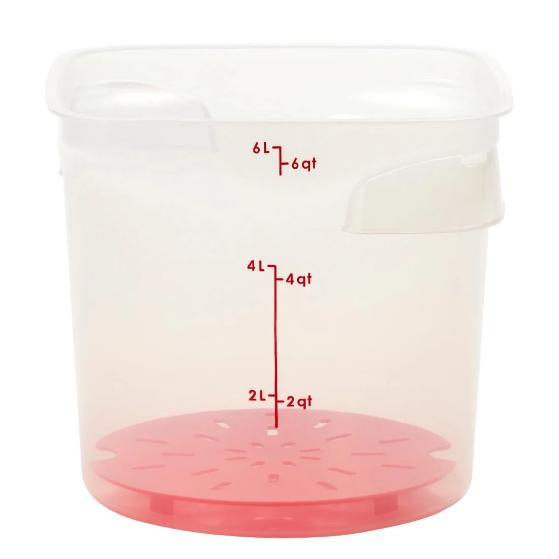 Cambro FreshPro CamRounds Drain Shelf Red - Image 4