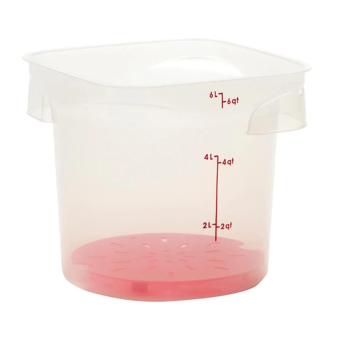 Cambro FreshPro CamRounds Drain Shelf Red - Image 5