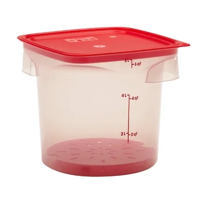 Cambro FreshPro CamRounds Drain Shelf Red - Image 6