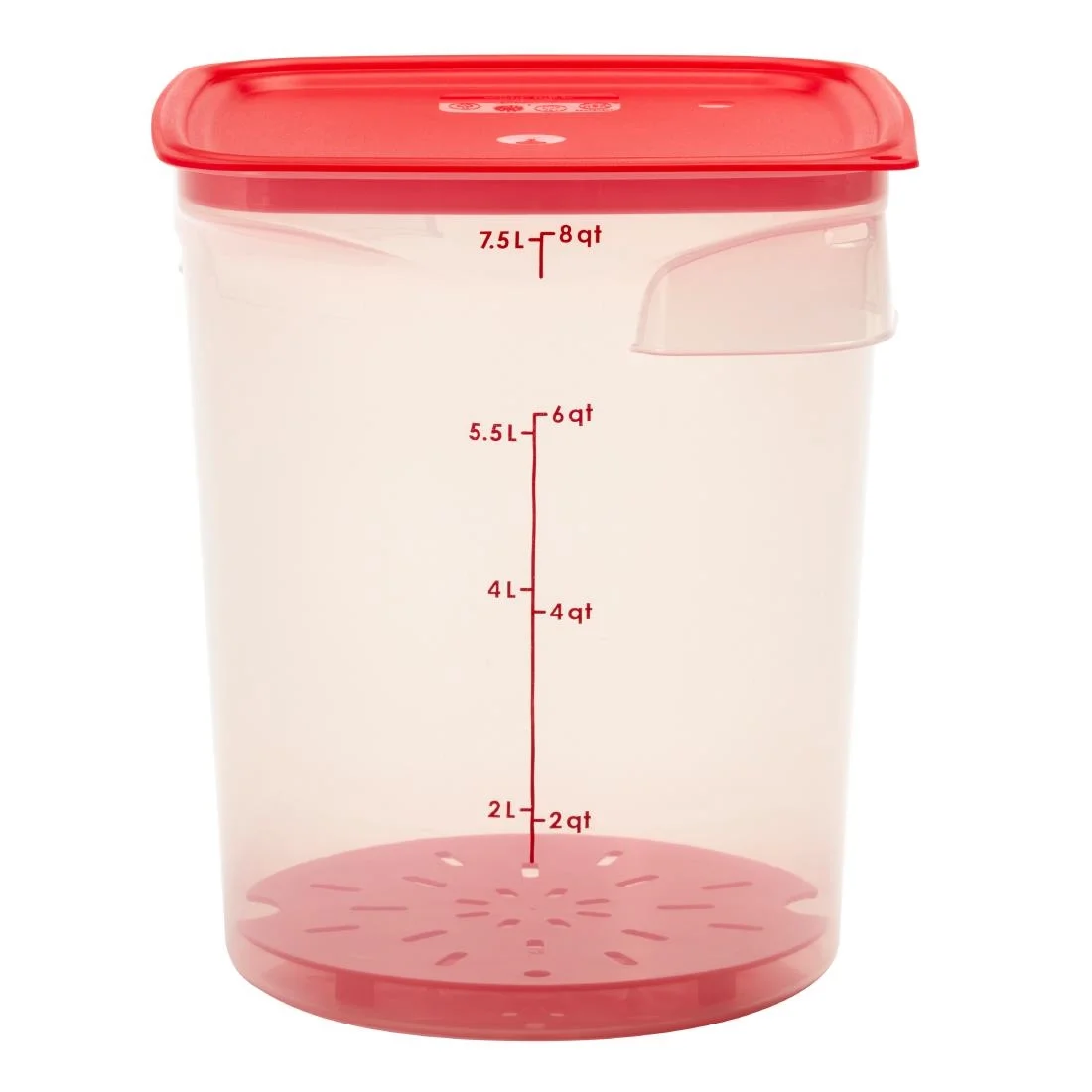 Cambro FreshPro CamRounds Drain Shelf Red - Image 7