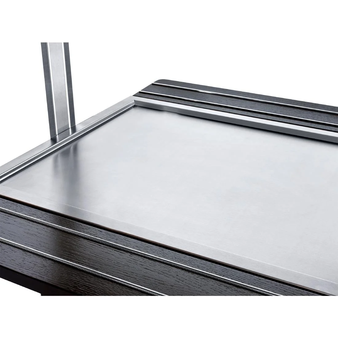 Roller Grill Heated Buffet Unit with Heated Solid Top - Black - Image 2