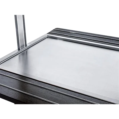 Roller Grill Heated Buffet Unit with Heated Solid Top - Black - Image 2