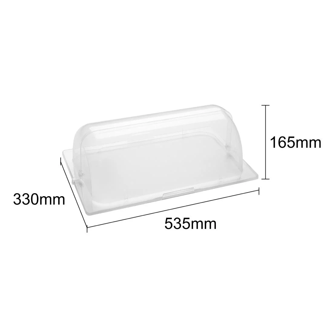 Olympia Kristallon ABS Rolltop Cover GN 1/1 - Image 4
