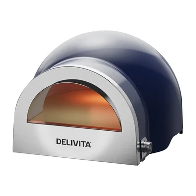 DeliVita Dual Fuel Gas Pizza Oven Jubilee Blue - Image 3