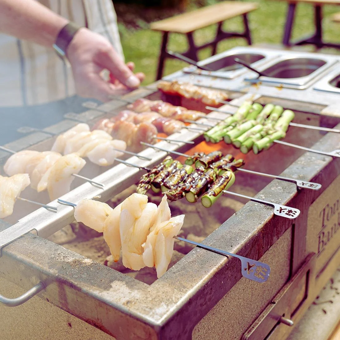 Kasai Hibachi Bar & Skewer Set (for Long Kasai) - Image 4