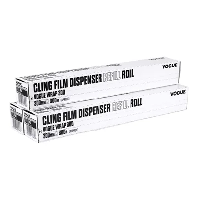 Vogue Wrap300 Cling Film Refills 300mm x 300m (3 Pack)