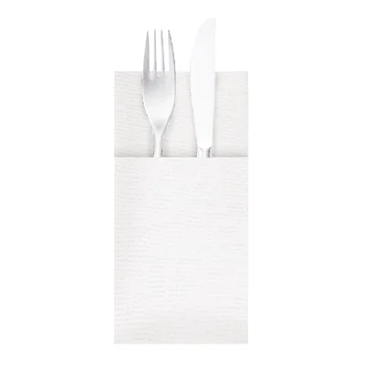 Tork LinStyle Cutlery Bag Napkins White (14 Pack) - Image 3