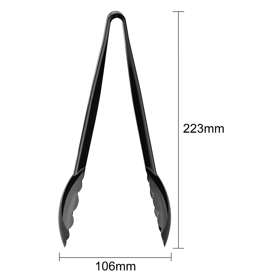 Vogue ABS Tongs Black 230mm - Image 5