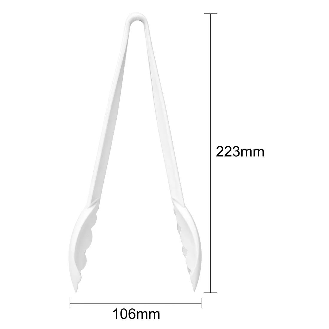 Vogue ABS Tongs White 230mm - Image 5