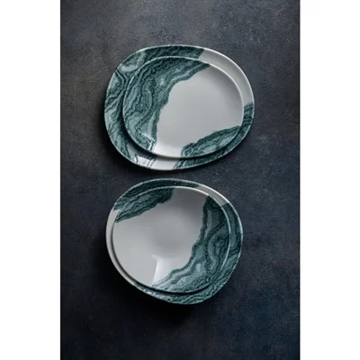Churchill Inked Tide Opal Platters Black 345x235mm (6 Pack) - Image 4