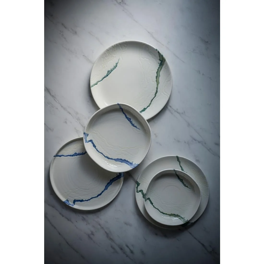Churchill Tide Accents Evolve Coupe Bowls Blue 182mm (12 Pack) - Image 2