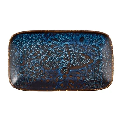 Churchill Inked Fresco Cascade Natural Deep Trays Blue 260x150mm (6 Pack) - Image 2