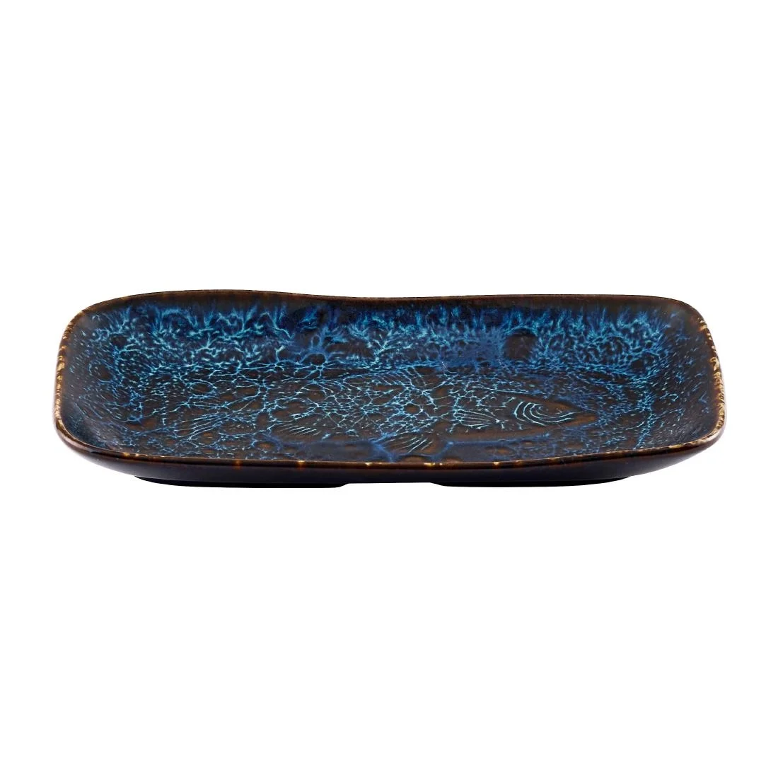 Churchill Inked Fresco Cascade Natural Deep Trays Blue 220x130mm (6 Pack) - Image 2