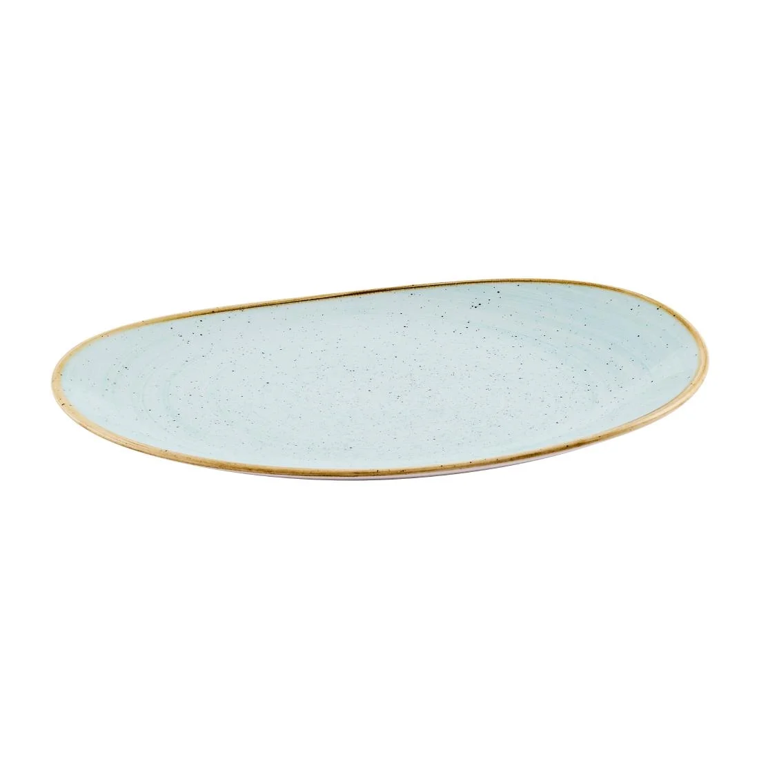 Churchill Stonecast Opal Platters Duck Egg Blue 345x235mm (6 Pack) - Image 2
