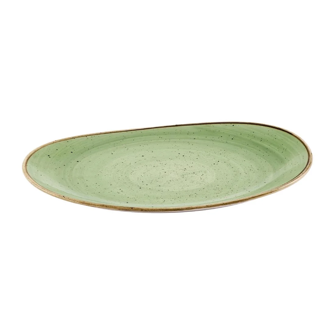 Churchill Stonecast Opal Platters Sage Green 345x235mm (6 Pack) - Image 2