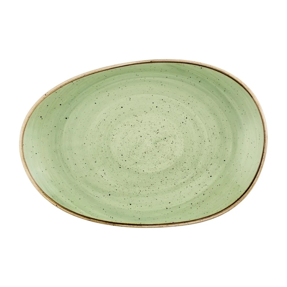 Churchill Stonecast Opal Platters Sage Green 345x235mm (6 Pack)