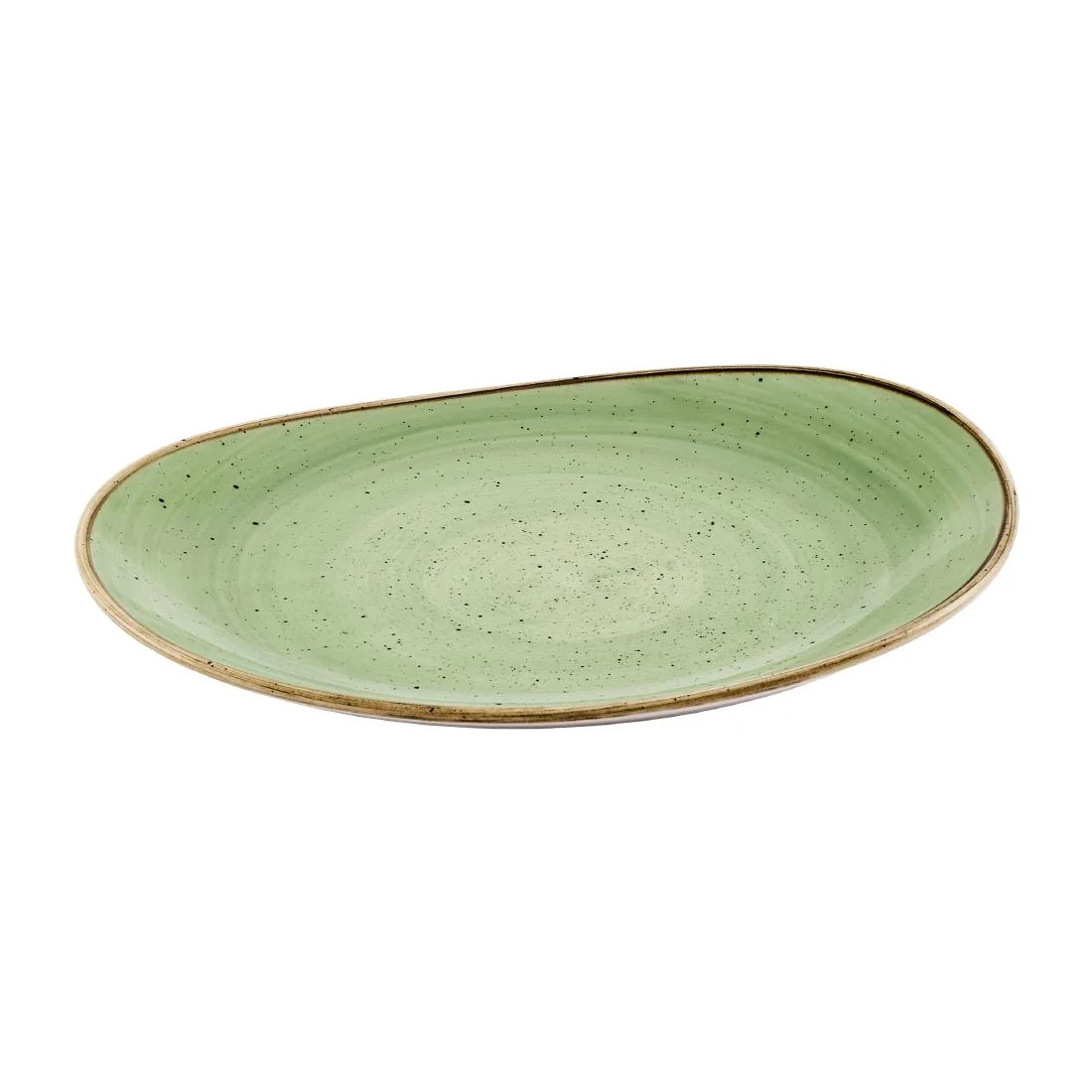 Churchill Stonecast Opal Plates Sage Green 260mm (12 Pack) - Image 2
