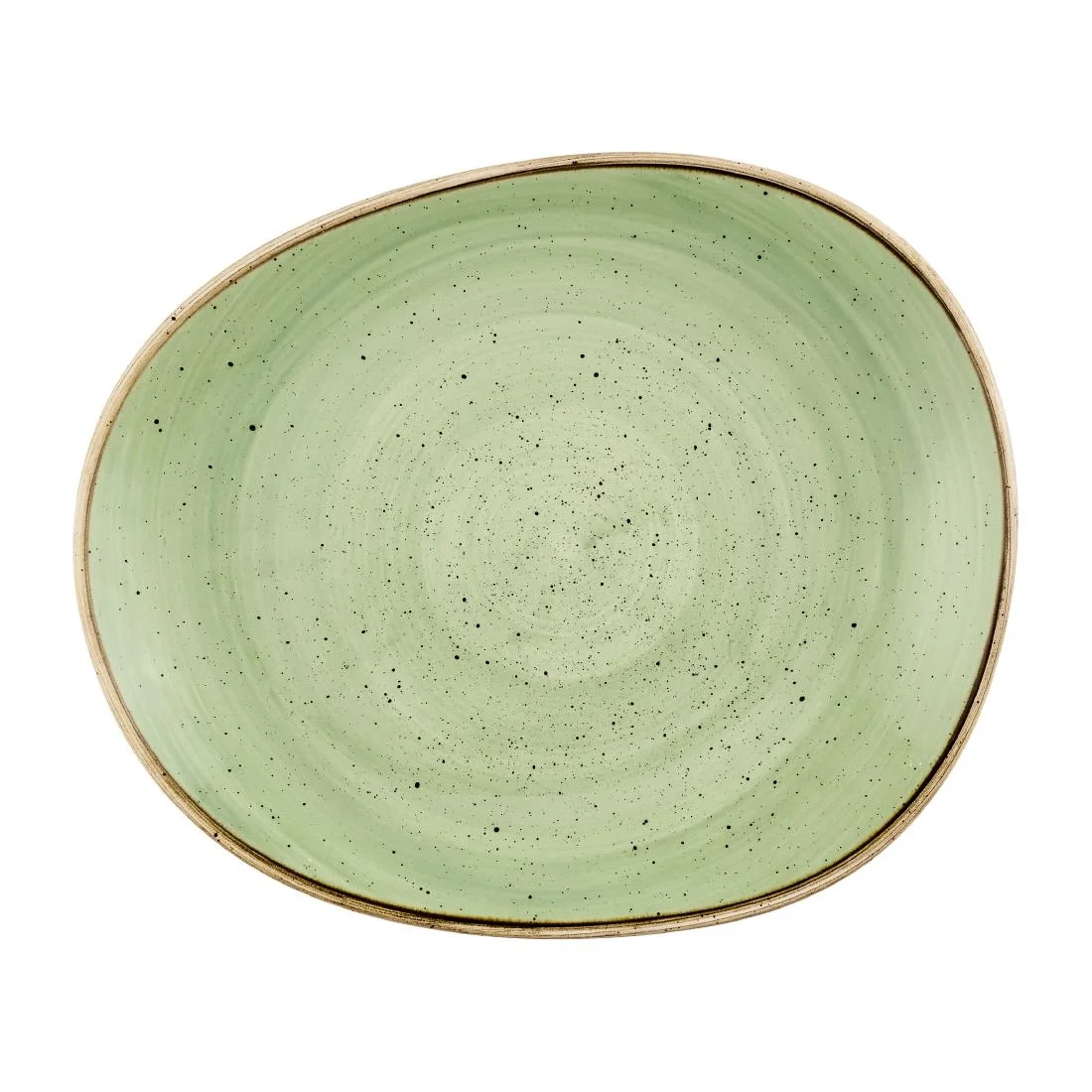 Churchill Stonecast Opal Plates Sage Green 210mm (12 Pack)