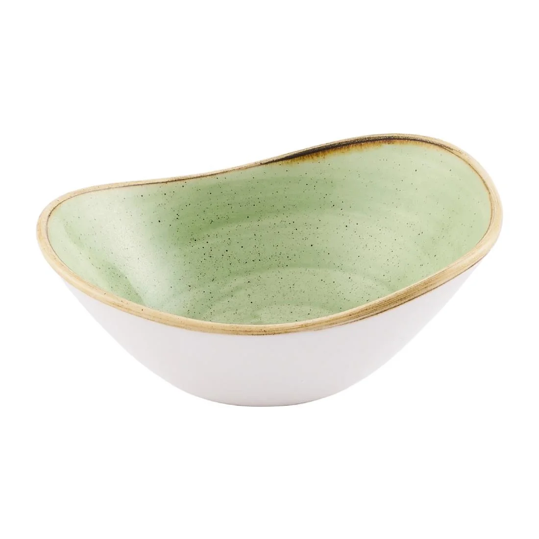Churchill Stonecast Opal Bowls Sage Green 150mm (12 Pack) - Image 1