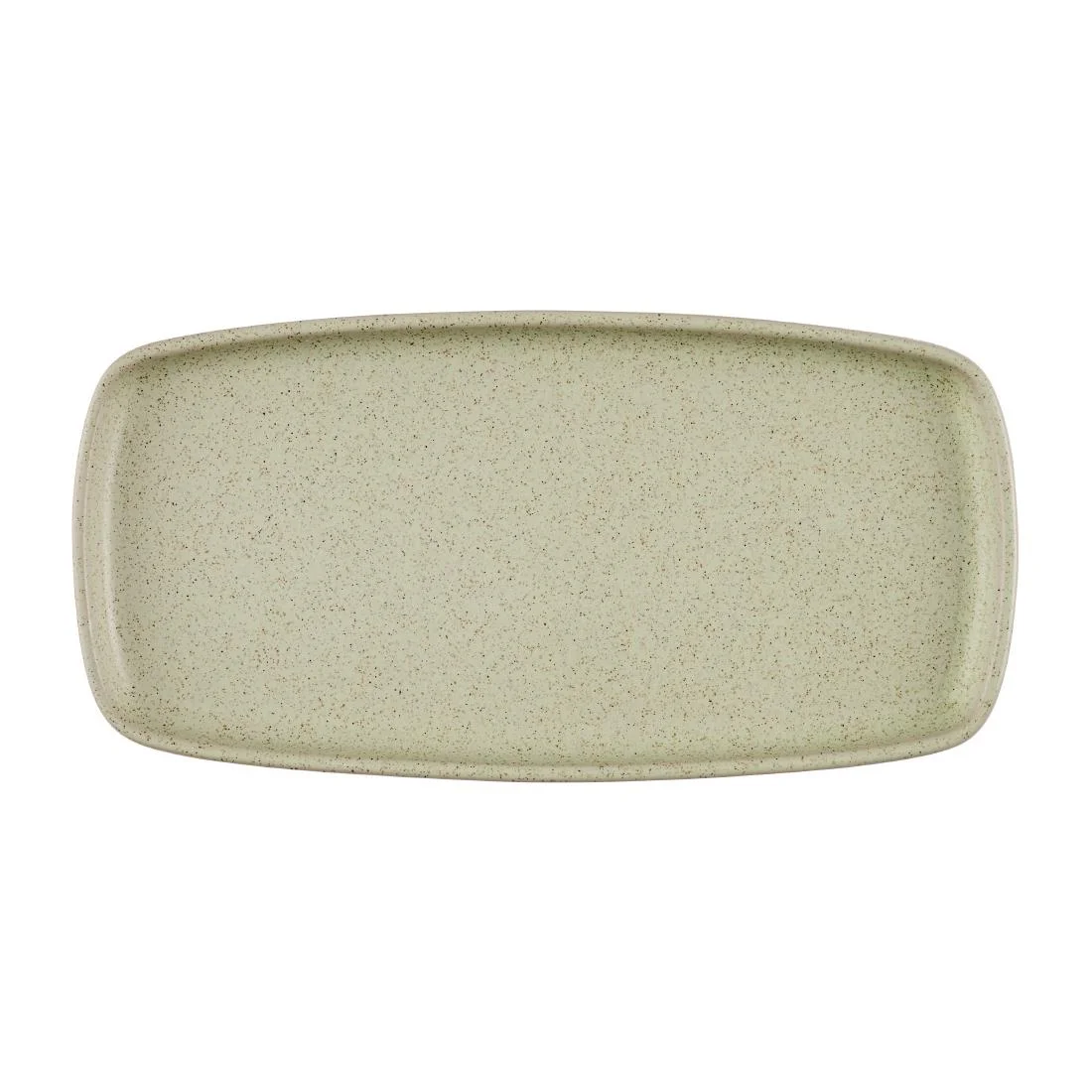Churchill Emerge Oblong Trays Speckled Green 300x147mm (6 Pack)