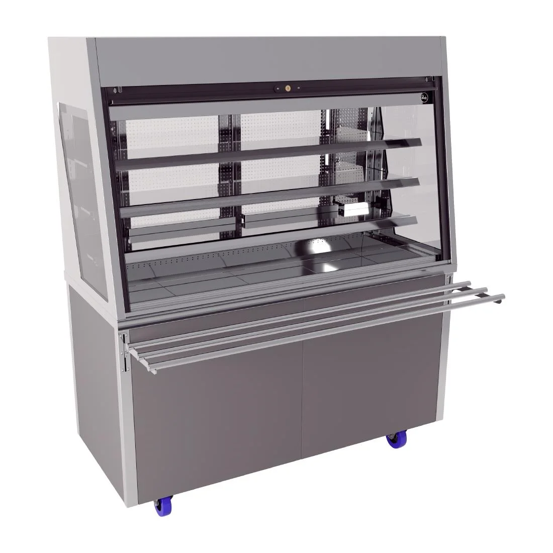CED Glide Multideck Display Fridge with Shutter and Trayslide 4x GN 1/1