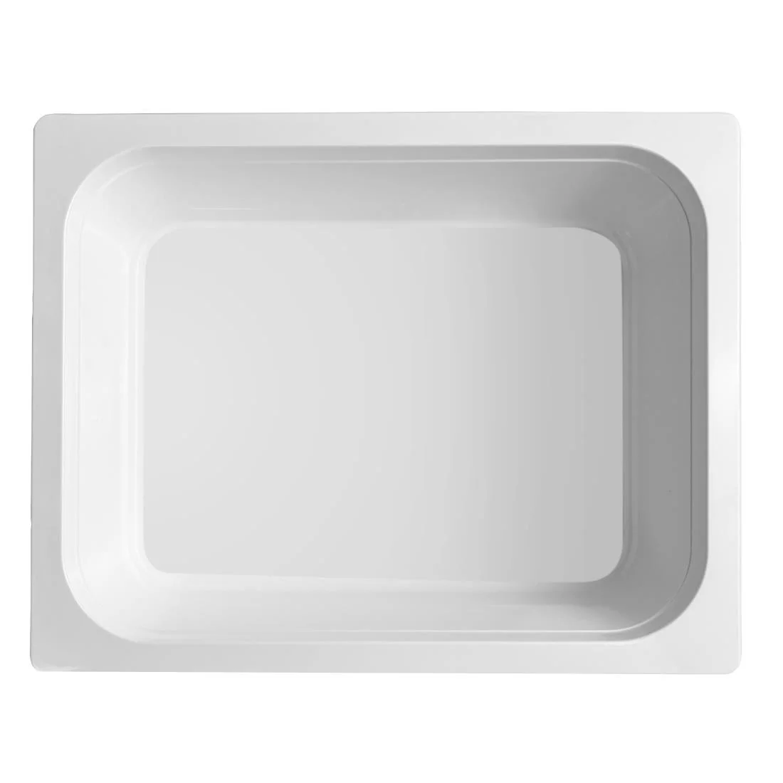 Olympia Kristallon Melamine Gastronorm Dish White GN 1/2 - Image 2