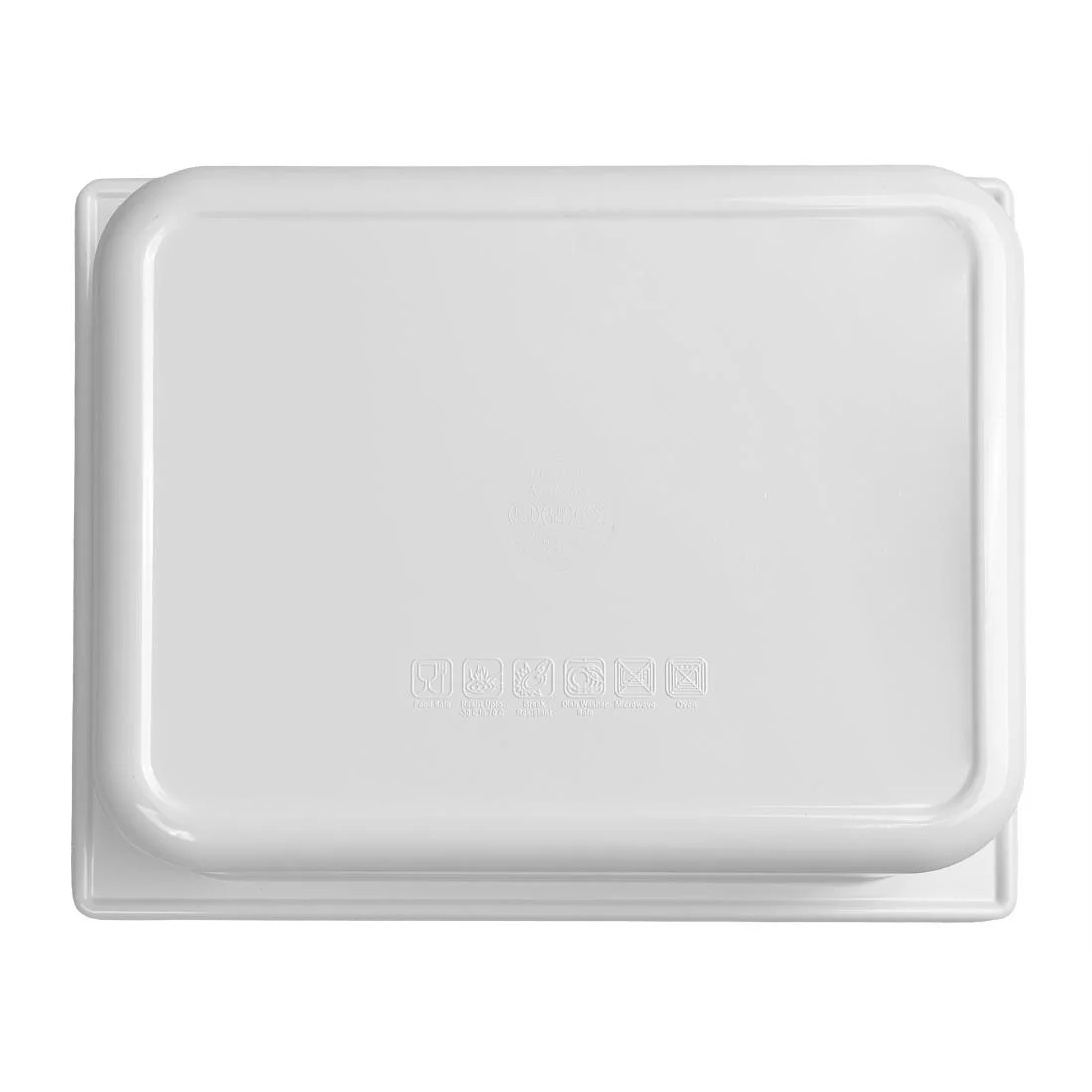 Olympia Kristallon Melamine Gastronorm Dish White GN 1/2 - Image 3