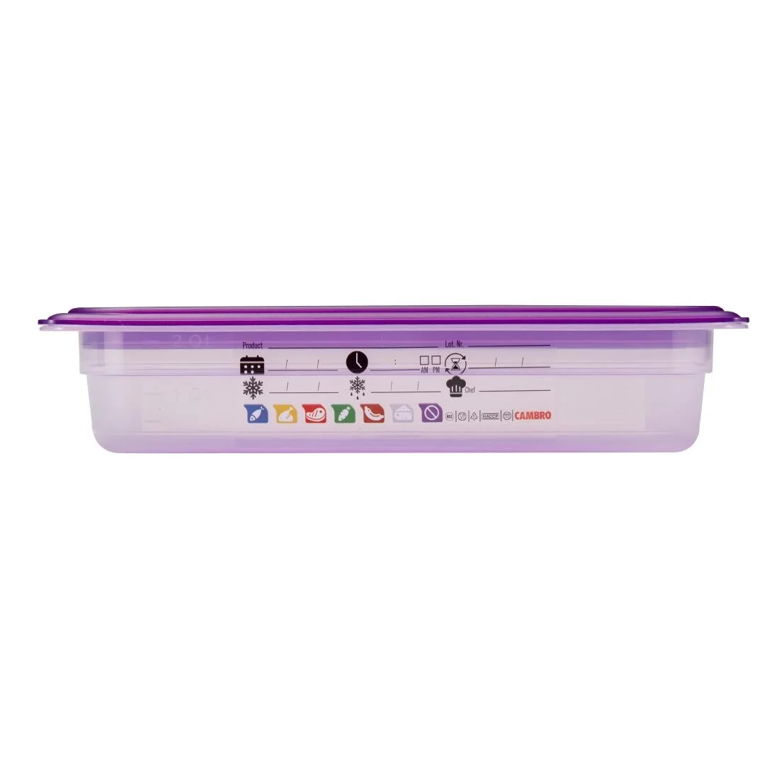 Cambro Safetrak IML Polypropylene Food Storage Container 1/3 GN - Image 11