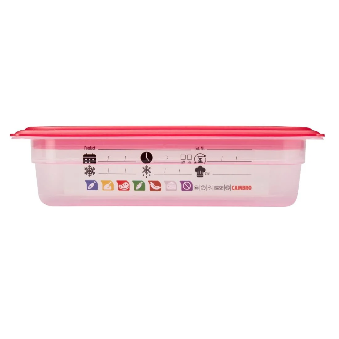 Cambro Safetrak IML Polypropylene Food Storage Container 1/4 GN - Image 2