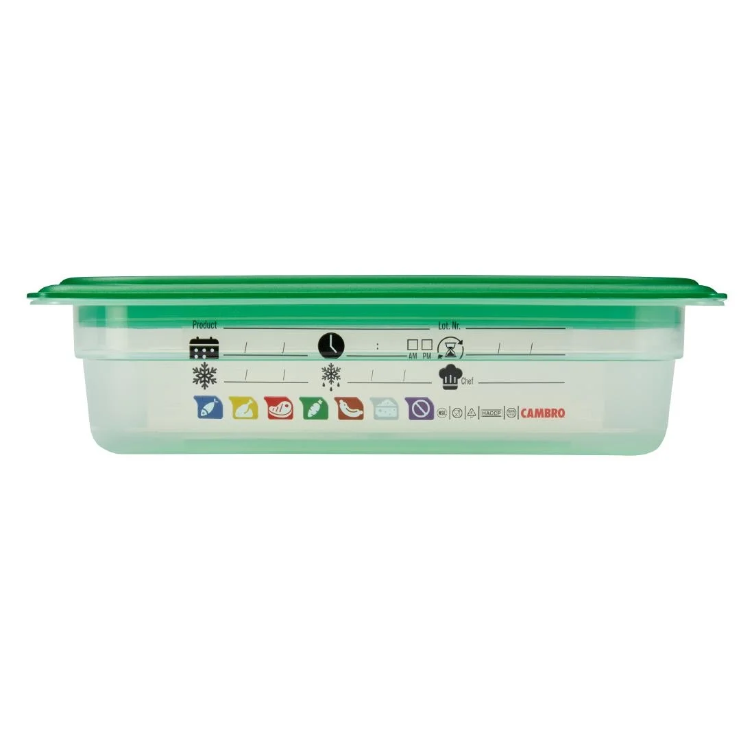 Cambro Safetrak IML Polypropylene Food Storage Container 1/4 GN - Image 3