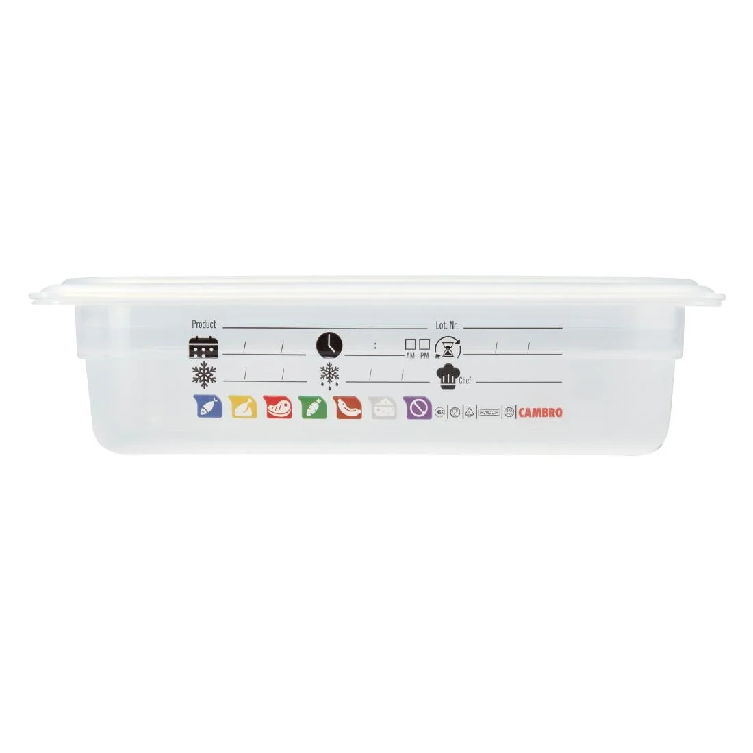 Cambro Safetrak IML Polypropylene Food Storage Container 1/4 GN - Image 5