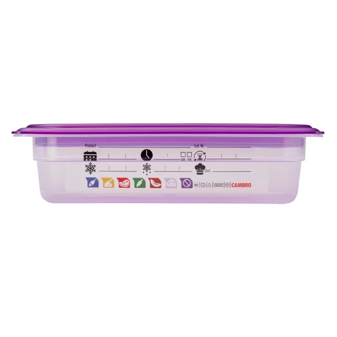 Cambro Safetrak IML Polypropylene Food Storage Container 1/4 GN - Image 13