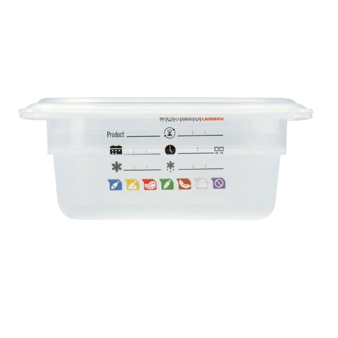 Cambro Safetrak IML Polypropylene Food Storage Container 1/6 GN - Image 5
