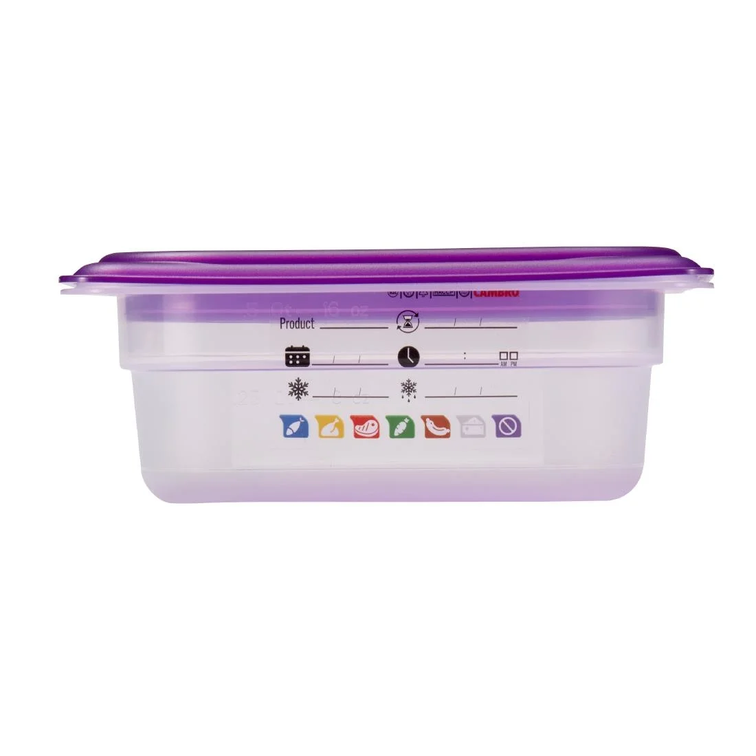 Cambro Safetrak IML Polypropylene Food Storage Container 1/9 GN - Image 2