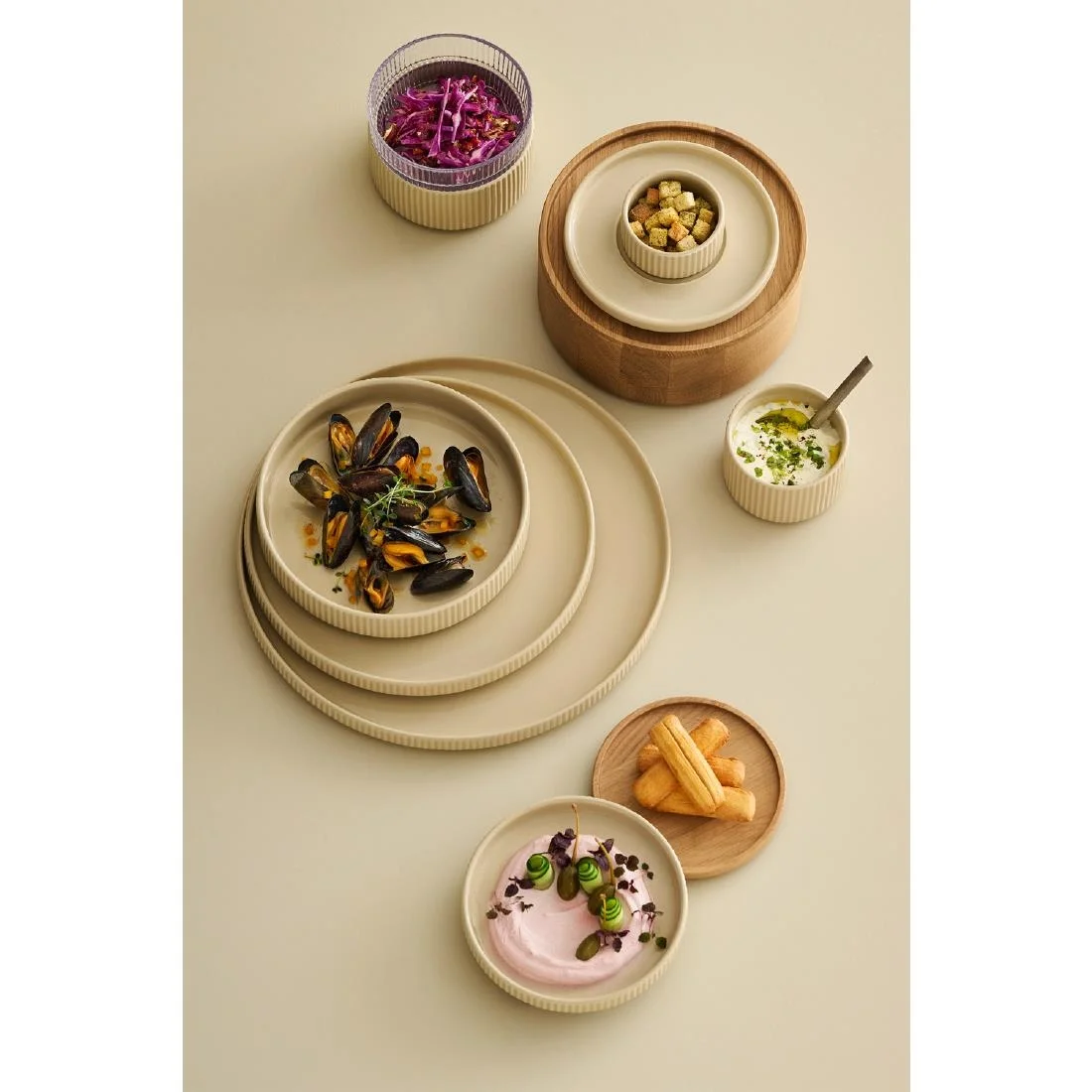 APS THE GRID Glass Bowls 60mm (12 Pack) - Image 3