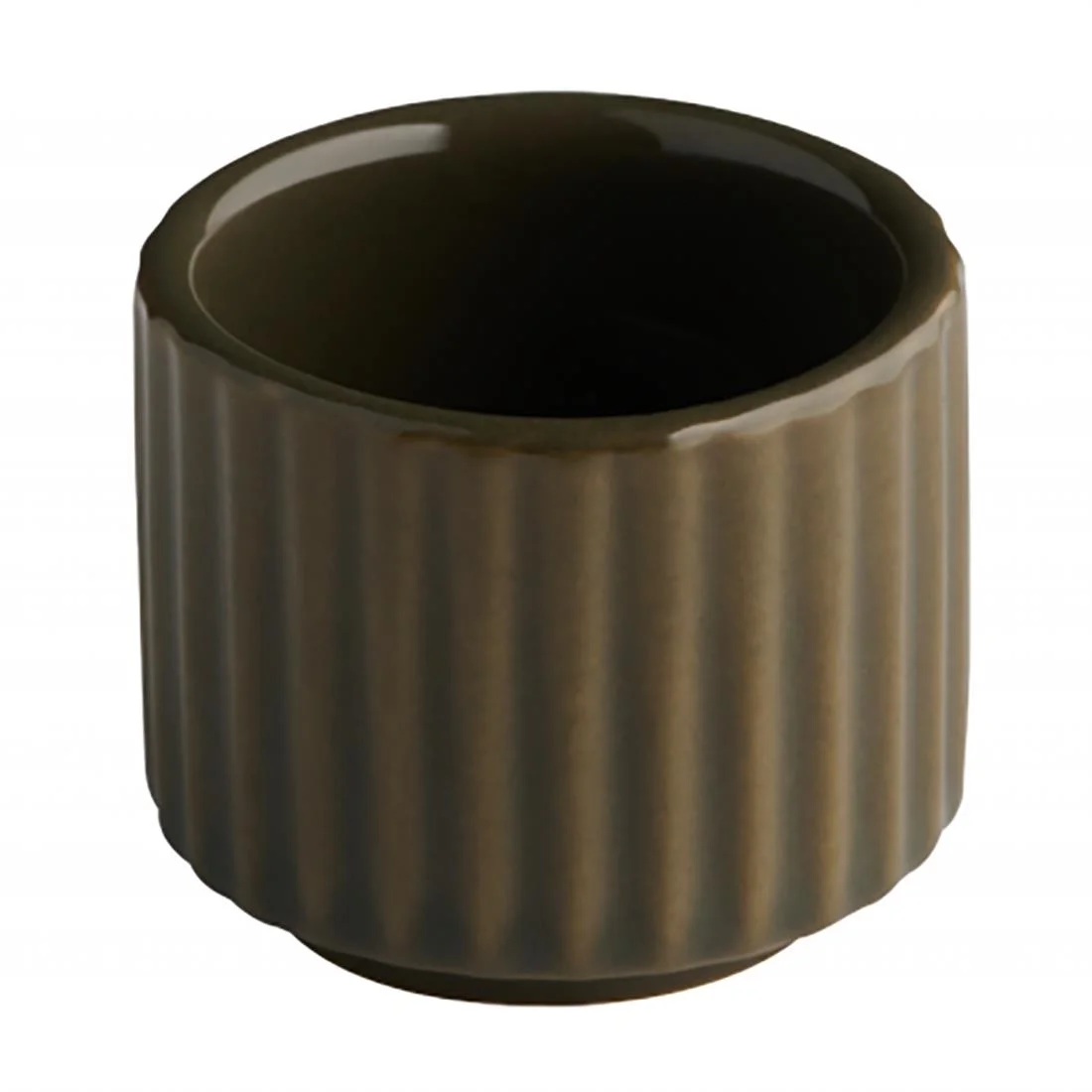 APS THE GRID Porcelain Bowls Brown 45mm (12 Pack)