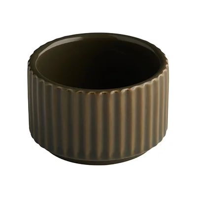 APS THE GRID Porcelain Bowls Brown 60mm (12 Pack) - Image 3