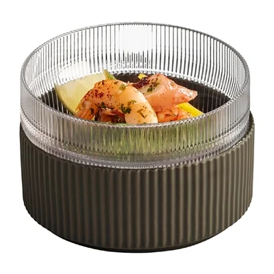 APS THE GRID Glass Bowls 140mm (6 Pack) - Image 2