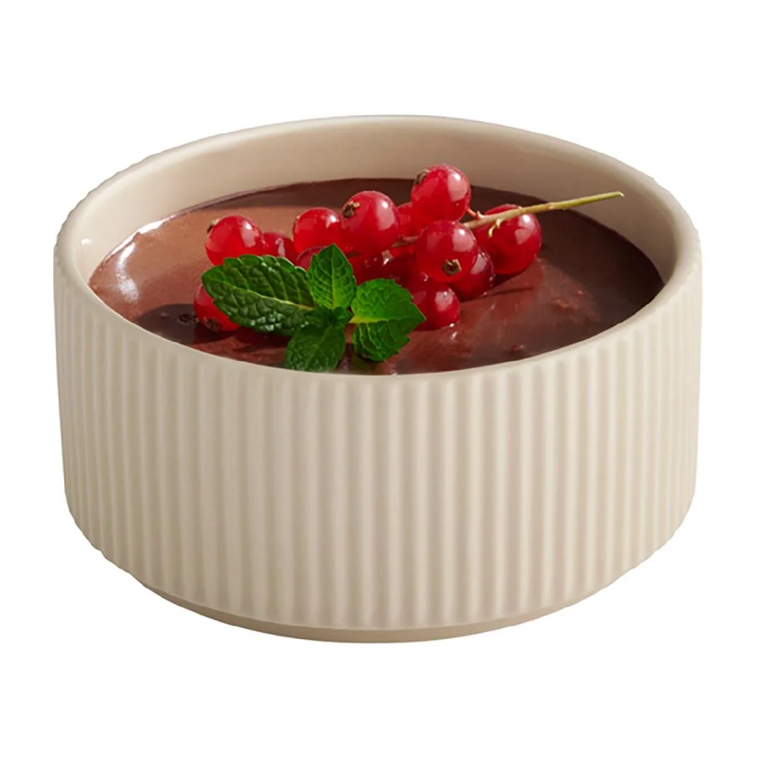 APS THE GRID Porcelain Bowls Sand 350ml (6 Pack) - Image 2