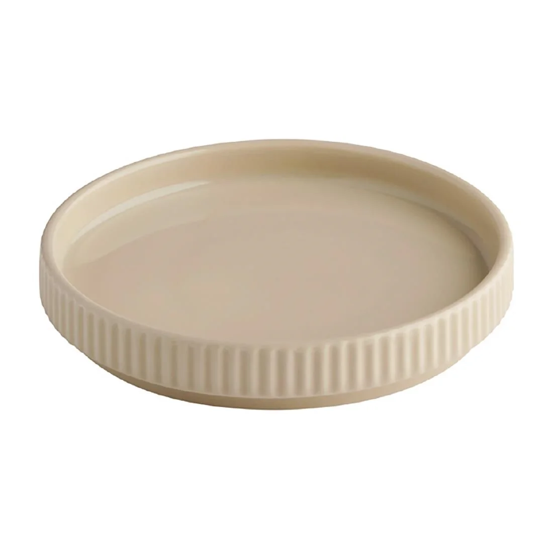 APS THE GRID Porcelain Plates Sand 140mm (6 Pack) - Image 3
