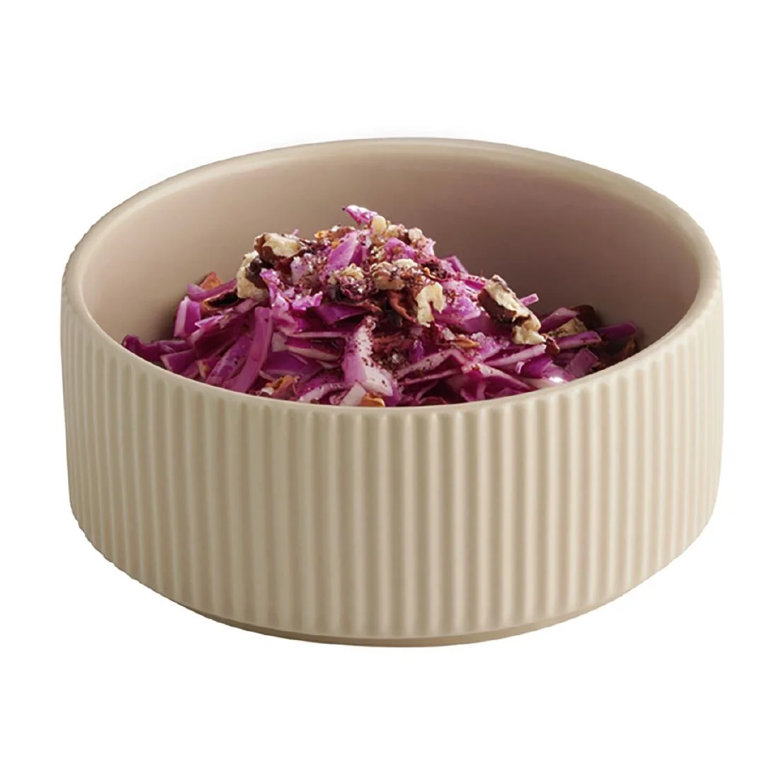 APS THE GRID Porcelain Bowls Sand 450ml (6 Pack) - Image 2